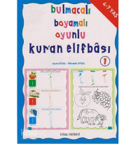Bulmacalı Boyamalı Oyunlu Kur'an Elifbası 1; 4 - 7 Yaş