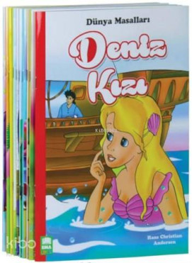Dünya Masalları Seti 1 ve 2 Sınıflar İçin Eğik el Yazılı (10 Kitap Takım - Büyük Boy)