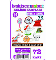 İngilizce 14.Evimiz ve Eşyamız / Resimli Kelime Kartları 72-Kart