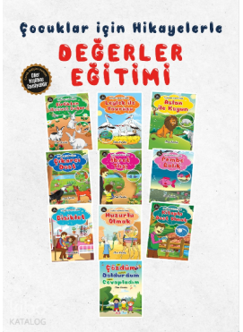 Çocuklar İçin Değerler Eğitimi (10 Kitap Set)