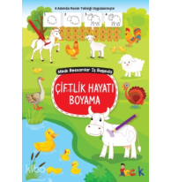 Çiftlik Hayatı Boyama;Minik Ressam İş Başında
