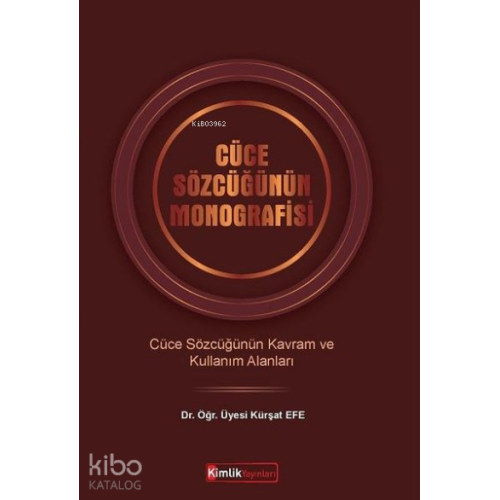 Cüce Sözlüğünün Monografisi