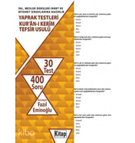 İHL. Meslek Dersleri-DHBT ve Diyanet Sınavlarına Hazırlık Yaprak Testleri Kur'an-ı Kerim;Tefsir Usulü