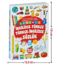 Renkli Resimli İngilizce Türkçe Sözlük;MEB Yeni İngilizce Eğitim Programındaki Tüm Sözcükler - Örnek Cümleli