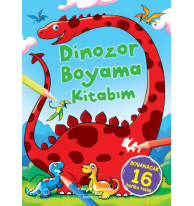 Dinozor Boyama Kitabım;Boyanacak 16 Harika Resim