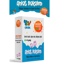 Anlat Bakalım 1 ;Hikaye Anlatma ve Oyun Kartları Değer Kazanımlı 20 Kart