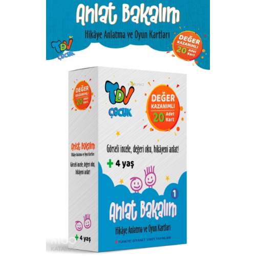 Anlat Bakalım 1 ;Hikaye Anlatma ve Oyun Kartları Değer Kazanımlı 20 Kart