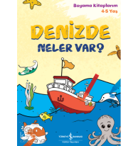 Denizde Neler Var? ;Boyama Kitaplarım 4-5 Yaş