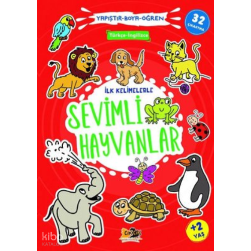 İlk Kelimelerle Sevimli Hayvanlar - Yapıştır Boya Öğren
