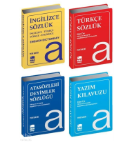 Sözlük Seti Türkçe - İngilizce - Atasözleri ve Yazım Klavuzu