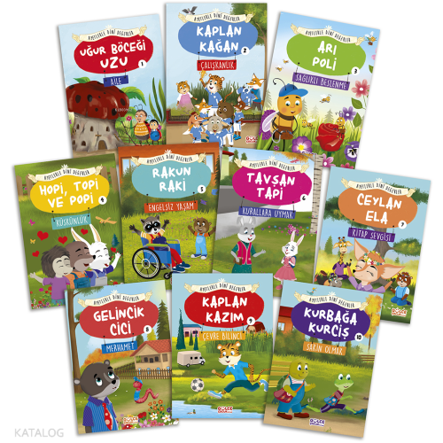 Ayetlerle Dini Değerler Set (10 Kitap)