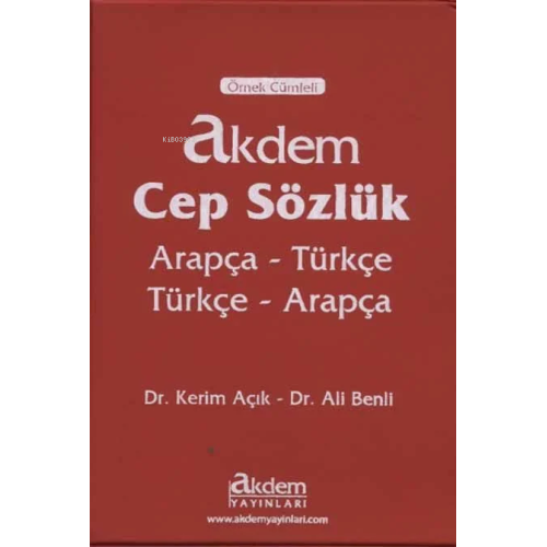 Akdem Cep Sözlük; Arapça Türkçe - Türkçe Arapça