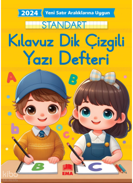 Kılavuz Dik Çizgili Yazı Defteri; Dik Temel Harflerle