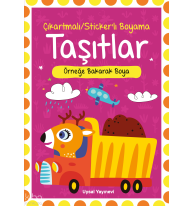 Çıkartmalı Stickerli Taşıtlar Boyama Kitabı