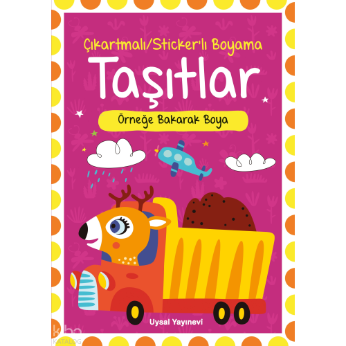 Çıkartmalı Stickerli Taşıtlar Boyama Kitabı