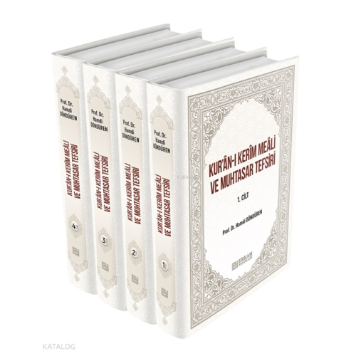 Kur'an-ı Kerim Meali ve Muhtasar Tefsiri (4 Cilt - Ciltli)