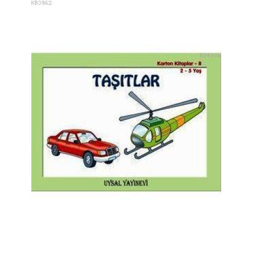 Karton Kitap-8-Taşıtlar; (2-5 Yaş)