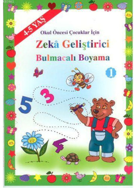 Zeka Geliştirici Bulmacalı Boyama (4-5 Yaş ); Okul Öncesi Çocuklar İçin