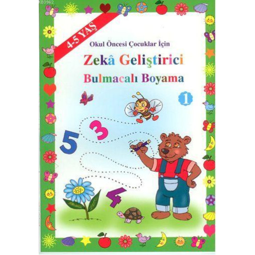 Zeka Geliştirici Bulmacalı Boyama (4-5 Yaş ); Okul Öncesi Çocuklar İçin
